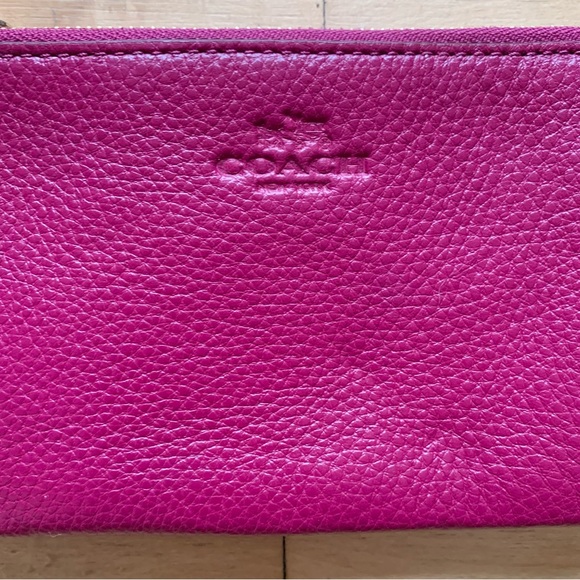 Coach Leather Wristlet in Plum Purple - Picture 11 of 11